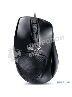 Мышь проводная Genius DX-150X черный, 1000 dpi, USB, кнопки - 3