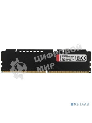 Оперативная память Kingston Fury Beast, DDR5, 16GB (1x16 GB), 5200 MHz, CL40, DIMM, с радиатором, черный