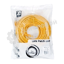 Патч-корд медный UTP Cablexpert PP10-15M/Y cat.5e, 15м, литой, многожильный, желтый