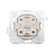 Выключатель Kranz DEA 1кл с/у 10А мех. бежевый (1/10/120)