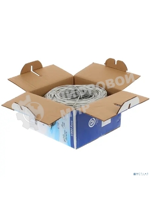 Кабель SkyNet Standart UTP indoor 2x2x0,48, медный, FLUKE TEST, кат.5e, однож., 305 м, box, серый