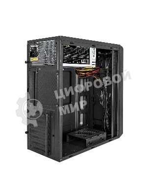 Компьютерный корпус Miditower ExeGate XP-332UC-UNS500 (ATX, БП UNS500 с вент. 12см, 2хUSB 3.0/1хTypeC, аудио, черный)