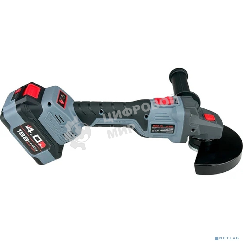 Аккумуляторная бесщеточная УШМ PROFIPOWER MKDGA-20V (20В,Li-ion-2шт, 4Ач, 125 мм, 0-9000 об/мин, З/У, в кейсе) E0080