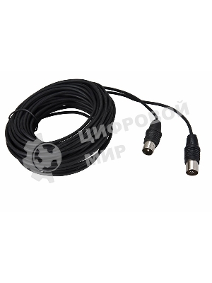 ВЧ кабель Rexant, ТВ гнездо - ТВ штекер, длина 3 метра, чeрный