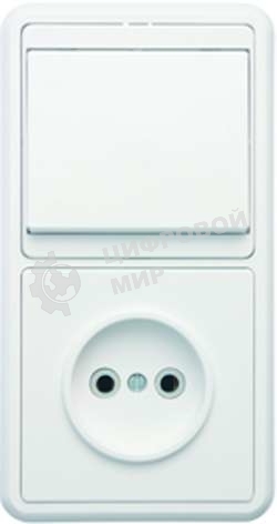 Блок Кунцево-Электро БКВР-037 Бэлла (1-кл. выкл. + розетка)