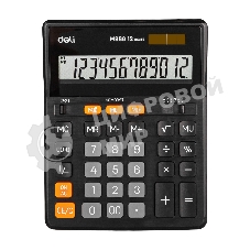 Калькулятор настольный Deli EM888 черный 12-разр.