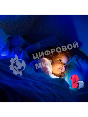 Светильник розеточный Gauss с фиксированной проекцией и датчиком освещ. 0.5Вт розо. 1/100