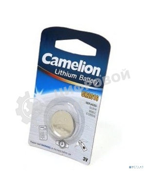 Батарейка литиевая Camelion CR2016 BL-1 (CR2016-BP1, 3V)