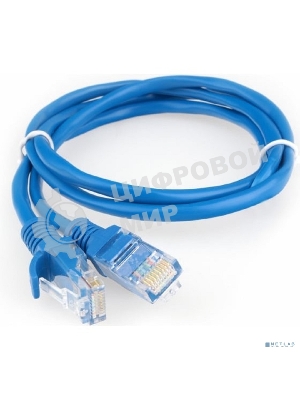 Патч-корд CCA light UTP Гарнизон PC-UTP-5e-1-B cat.5e, 1м, литой, многожильный синий