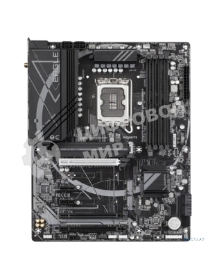 Материнская плата Gigabyte Z790 EAGLE AX, LGA 1700, Intel Z790, 4xDDR5, 4xSATA, 3xM.2, 1xPCIe 3.0 x1, 1xPCIe 4.0 x4, 1xPCIe 5.0 x16, 1xHDMI, 1xDP, 1x 2.5Gb LAN, 2xUSB-A 2.0, 4xUSB-A 3.2 Gen 1, 1xUSB 3.2 Gen 2, 7.1, ATX