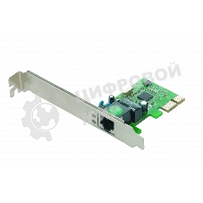 Сетевой адаптер Ethernet Gembird NIC-GX1 1000/100/10, PCI-express, чипсет RTL8111C