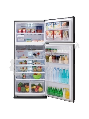 Холодильник Sharp SJ-XE55PMBE бежевый двухкамерный 388/148л морозилка сверху, No Frost