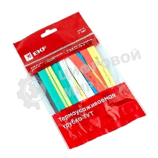 Термоусаживаемая трубка EKF tut-n-8 ТУТ 8/4 набор:7 цветов по 3шт. 100мм. EKF PROxima