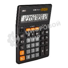 Калькулятор настольный Deli EM888 черный 12-разр.