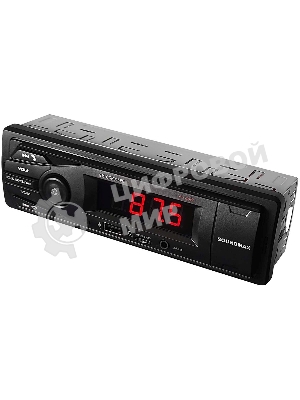 Автомагнитола Soundmax SM-CCR3169B, 1 DIN, Bluetooth, USB Type-A, AUX