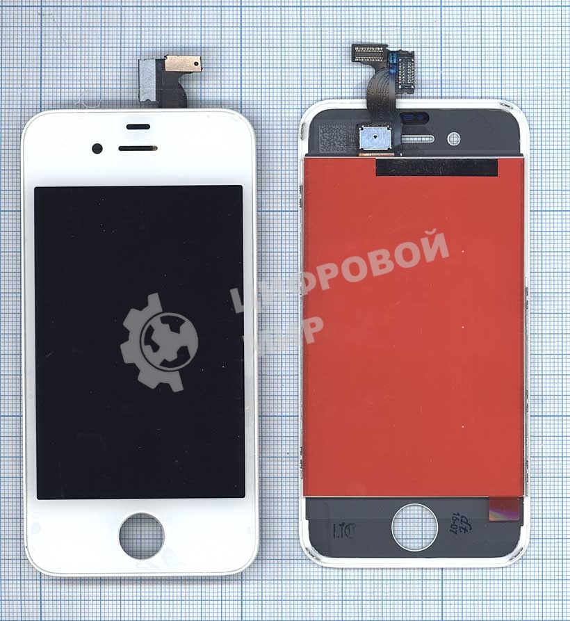 Дисплей для Apple iPhone 4 AAA белый