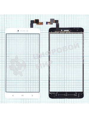 Сенсорное стекло (тачскрин) для Xiaomi Redmi Note 4X, белое