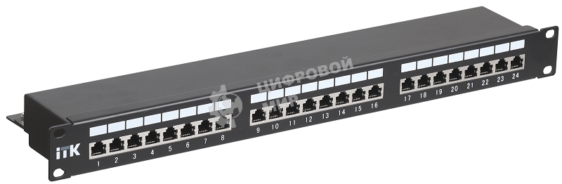 Патч-панель кат.5Е STP, 24 порта (IDC Dual) 1U патч-панель кат.5Е STP, 24 порта (IDC Dual)