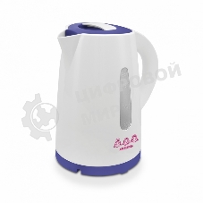 Чайник электрический Мастерица ЕК-1701M белый/фиолетовый