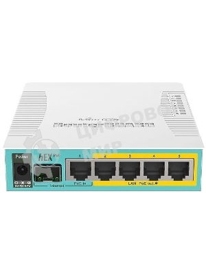 Маршрутизатор 10/100/1000M 5PORT HEX POE RB960PGS MIKROTIK