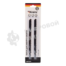 Пилка для электролобзика по дереву Kranz T344D 152 мм 6 зубьев на дюйм 8-100 мм (2 шт./уп.)