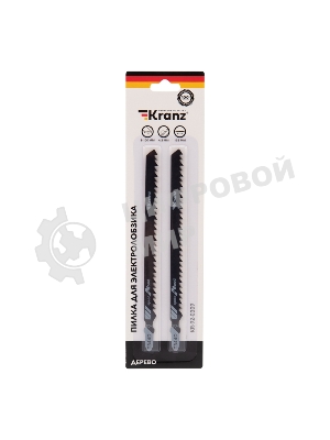Пилка для электролобзика по дереву Kranz T344D 152 мм 6 зубьев на дюйм 8-100 мм (2 шт./уп.)