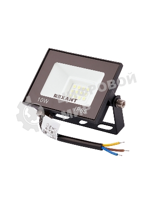 Прожектор Rexant СДО 10 Вт 800 Лм 4000 K черный корпус