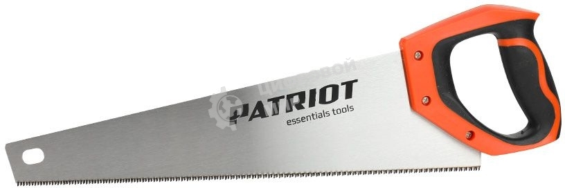 Ножовка Patriot WSP-400S, по дереву, 11 TPI мелкий зуб, 3-х сторонняя заточка, 400мм