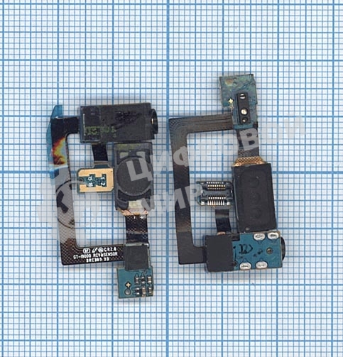 Шлейф для Samsung Galaxy S GT-i9000 с аудио разъемом и динамиком