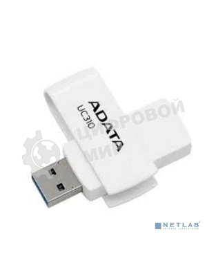 Флешка USB ADATA UC310 (UC310-128G-RWH), 128Gb, USB 3.2 Gen1, R/W 100/30, белый