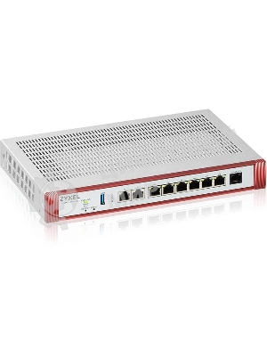 Межсетевой экран Zyxel USG FLEX 200HP, Rack, 1xRJ-45: 1/2.5G (LAN/WAN), 1xRJ-45: 1/2.5G PoE+ (LAN/WAN), 6xRJ-45: 1G (LAN/WAN), 1xUSB3.0 **