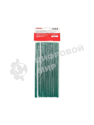 Клеевые стержни Rexant, Ø11 мм, 270 мм, зеленые, 10 шт., хедер