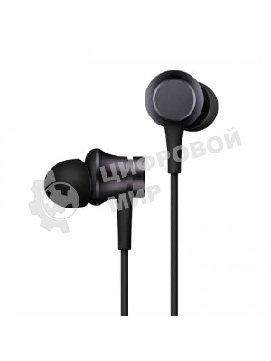 Проводные наушники Xiaomi Mi In-Ear Headphones Basic черный, внутриканальные, Jack 3.5 мм