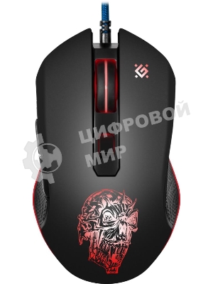 Мышь проводная Defender Sleipnir GM-927 черный, 12800 dpi, USB, кнопки - 6