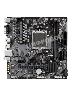 Материнская плата Gigabyte B650M S2H (V1.2/V1.4), AM5, AMD B650, 2xDDR5, 4xSATA, 1xM.2, 1xPCI-E 4.0 x16, 3xUSB-A 3.2 Gen 1, 1xUSB-C 3.2 Gen 1, 1x 1Gb LAN, 3x3.5 мм, 7.1, Micro-ATX