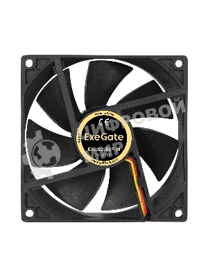 Вентилятор для корпуса ExeGate EX09225B3P-24 черный, 92 мм, 2750 об/мин, 35 дБ, 3 pin