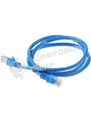 Патч-корд UTP Cablexpert cat.6, 1м, литой, многожильный, синий