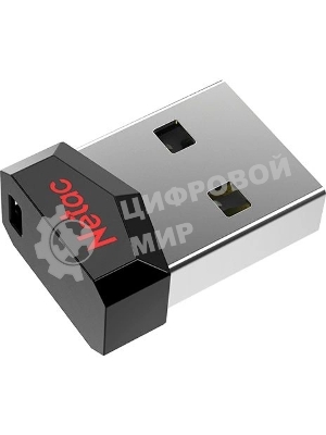 Флешка USB Netac UM81 (NT03UM81N-004G-20BK), 4Gb, USB 2.0, R/W 30/10, черный/красный