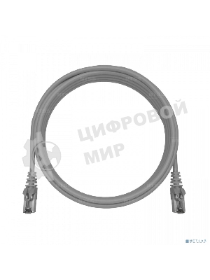 Патч-корд NTSS PREMIUM 2xRJ45/8P8C, T568B FTP CAT5e LSZH 1 метр, серый NTSS-PC-PM-FTP-RJ45-5e-1.0-LSZH-GY