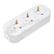 Колодка Rexant 3 гнезда с заземлением 11-8704