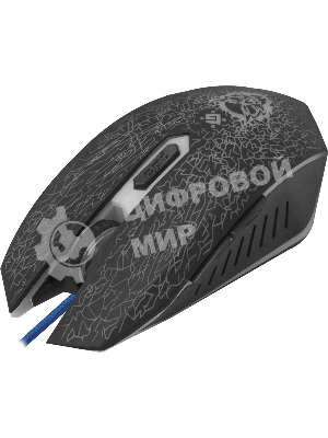 Мышь проводная Defender Shock GM-110L черный, 3200 dpi, USB, кнопки - 6