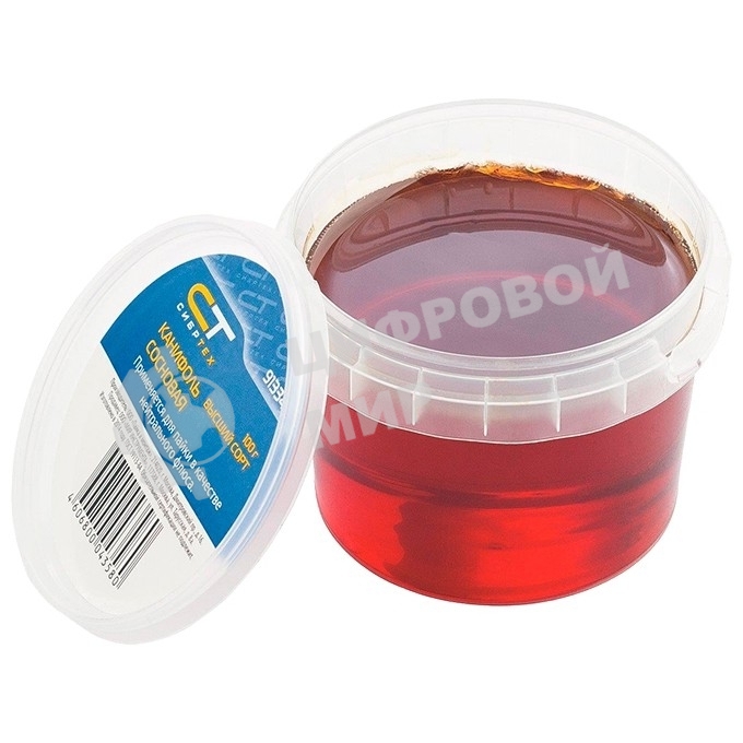 Канифоль Сибртех сосновая, банка 100 гр., ГОСТ 19113-84