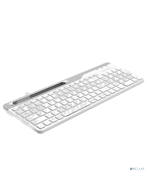 Клавиатура беспроводная A4Tech Fstyler FBK25, USB, Bluetooth/Радиоканал, белый/серый