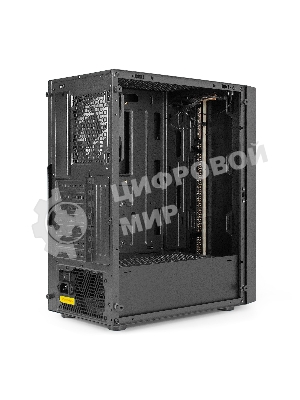 Компьютерный корпус Miditower ExeGate EVO-9211-800NPX (ATX, БП 800NPX с вент. 12см, с окном, 2хUSB+1хUSB3.0, HD аудио, черный, 1 вент. с RGb подсветкой)