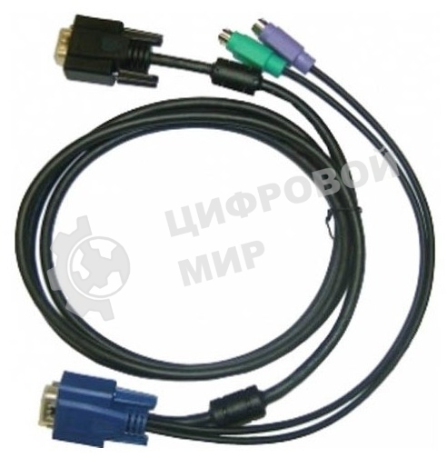 Переключатель D-Link DKVM-IPCB/10 Упаковка 10 кабелей KVM для устройств DKVM-IP1/IP8, длина 1.8м 