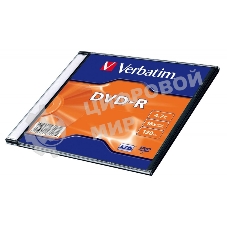 Диск DVD-R Verbatim 16-x, 4.7 Gb, (уп 20 шт) (43547)