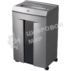 Шредер Deli 9905 серый с автоподачей (секр.P-5)/фрагменты/10лист./20лтр./скрепки/скобы/пл.карты/CD