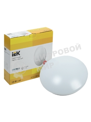 Светильник светодиодный ДПБ 1002 18Вт 4000К IP20 круг бел. IEK LDPB0-1002-18-4000-K01