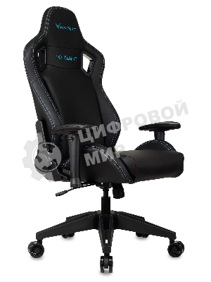 Кресло Knight Outrid Smile черный, экокожа, 120 кг, механизм качания