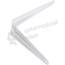 Кронштейн угловой с ребром Сибртех 150 х 200 мм, белый